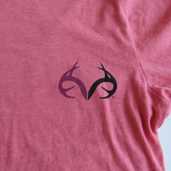 Realtree Womens Long Sleeve Deer Antlers Design Grapic Logo T-Shirt Size S - Picture 3 of 8